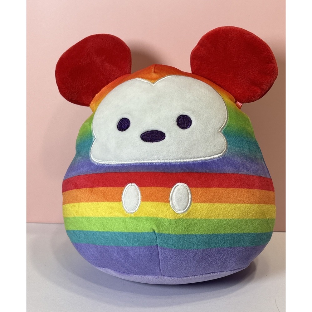 Squishmallow Disney 2022 Pride 8" Mickey Mouse RAINBOW Stuffed Animal Plush